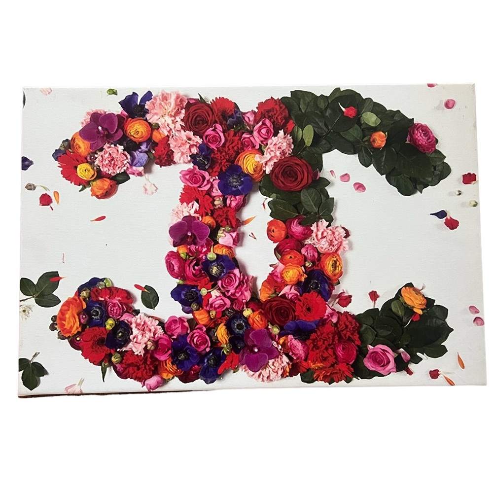 Chanel Floral Logo Canvas
